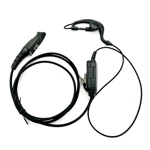 WODASEN Walkie Talkie Earpiece with Mic C-Swivel D-Ring G-Shaped Hook Two Way Radio Headset for Ailunce HD1 HD2 HA1G GP328plus EX500 RT47 RT47V RT48 RT29 NR30 RB23 Radios (G-Shape) - style: G-shape