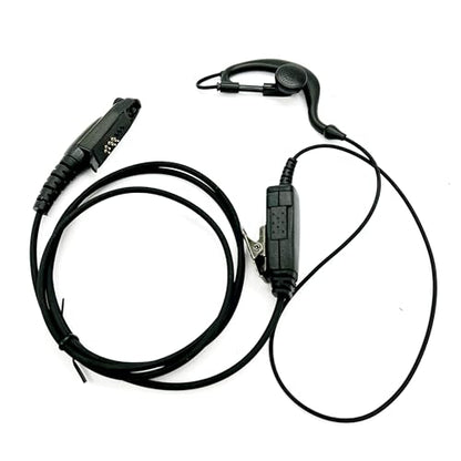 WODASEN Walkie Talkie Earpiece with Mic C-Swivel D-Ring G-Shaped Hook Two Way Radio Headset for Ailunce HD1 HD2 HA1G GP328plus EX500 RT47 RT47V RT48 RT29 NR30 RB23 Radios (G-Shape) - style: G-shape