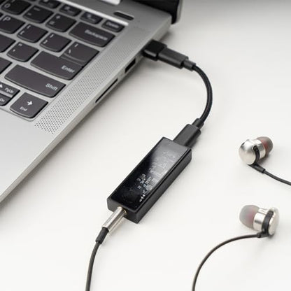 Questyle M12i HiFi Headphone Amplifier [MFi Certified] Portable USB DAC | Lossless Mini Audio Amps Supports PCM 768kHz/DSD512 with 3.5mm Outputs High Resolution for Smartphones/PC/Laptops