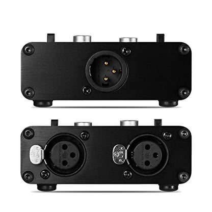 Douk Audio 2 Way XLR Balanced Stereo Audio Switcher Passive A/B Mini Switch Box Mixer Sound Splitter (KN102, 2-IN-1-OUT)