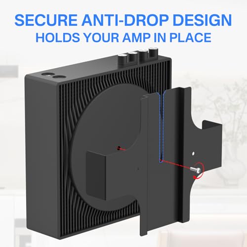 Slim Wall Mount for Sonos Amp Mount Bracket, Heavy Duty Steel Brakcet for Sonos Wireless Amplifier Installed Behind TV/Wall/Desk/ Mounting