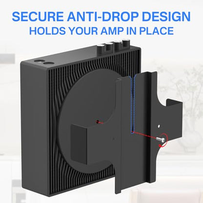 Slim Wall Mount for Sonos Amp Mount Bracket, Heavy Duty Steel Brakcet for Sonos Wireless Amplifier Installed Behind TV/Wall/Desk/ Mounting