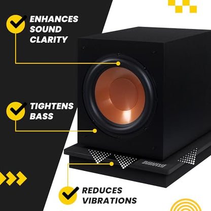 VibeBoss P12 - Acoustic Isolation Platform Suitable for 12-15 inches Large Subwoofers (20'' x 17'' x 3'') - size: P12 - (20'' x 17'' x 3'')