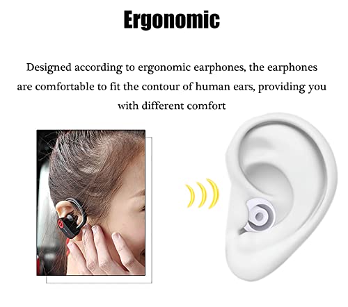 Replacement Eartips Silicone Earbuds Buds Set Earplug Compatible with PowerBeats Pro Beats Wireless Headset and Universal for 3.8mm Caliber Headset(White)