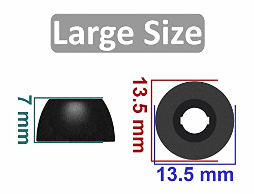 Large Size Replacement Memory Foam Compatible with Beats Fit Pro/Studio Buds + Ear Tips, Cancel Noise Fit in Case Comfortable No Silicone Pain for Beat Fit Pro/Studio Buds - Foam Black