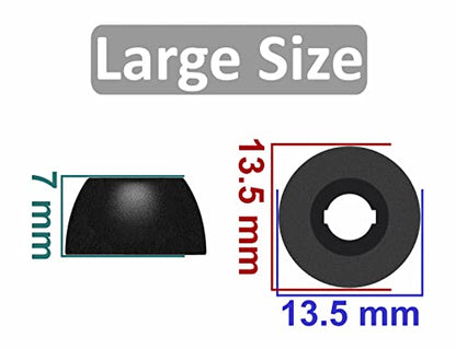 Large Size Replacement Memory Foam Compatible with Beats Fit Pro/Studio Buds + Ear Tips, Cancel Noise Fit in Case Comfortable No Silicone Pain for Beat Fit Pro/Studio Buds - Foam Black