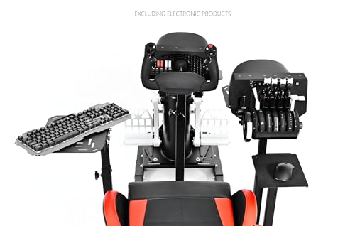 Marada Racing Flight Simulator Cockpit with Red Seat for Sim Flight Racing