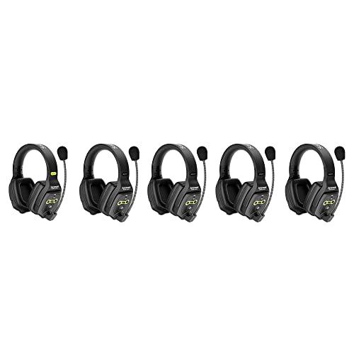 Saramonic 5-Person Full-Duplex 1.9GHz Wireless Headset Intercom System with Hard Case (WiTalk-WT5D) - size: 5-Person Dual-Ear System