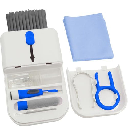 Headphone Earbud Cleaning Brush Pen for Airpod Pro 2, Hatstart Laptop Computer pc Keyboard Gaming Cleaner Accessories Kit for iPhone iPad Airpod MacBook, Phone Tablet Screen Clean as Cool Desk Gadget - color: Blue Pink