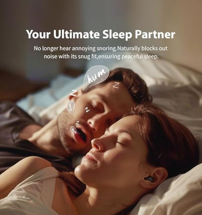 Invisible Sleep Headphones, Sleep Earbuds for Side Sleepers (Black) | Mini Noise Blocking Sleeping Earphones, Bluetooth 5.3 Wireless Earbuds for Sleeping, Working - color: Black