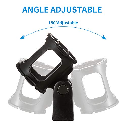 Microphone Shock Mount Holder Clip Mic Anti-Vibration for Condenser Shotgun Mic like Rode NTG-1 NTG-2 NTG-3 NTG-4 NTG-4+ NTG-5 Sennheiser MKE 600