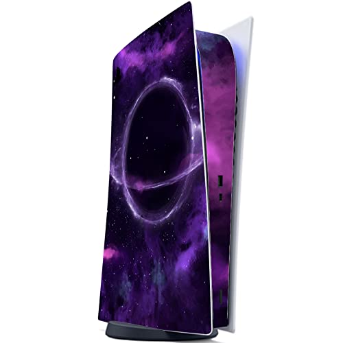 PlayVital Purple Deep Space Full Set Skin Decal for ps5 Console Digital Edition, Sticker Vinyl Decal Cover for ps5 Controller & Charging Station & Headset & Media Remote - color: Purple Deep Space
