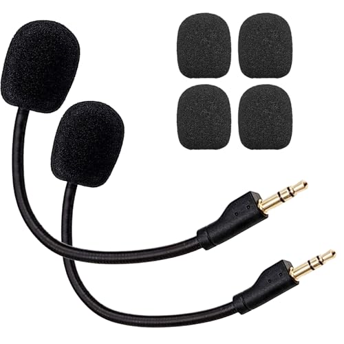 2Pcs Replacement Gaming Microphone - Compatible with Logitech G PRO X2, G PRO X Wireless, and G Pro Wired Gaming Headsets, Detachable, Advanced Noise Cancellation