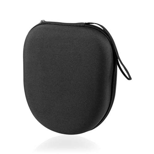 ZUFECY Large Headphone Case, Hard EVA Shell Protective Storage Box with Mesh Pocket, Compatible with Most Over-Ear Headphones (Black, 8.6"x7.5"x2.3")