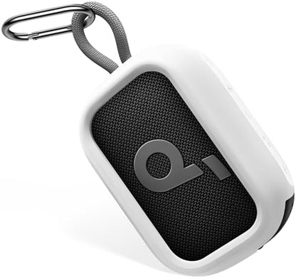 Geiomoo Silicone Case for Anker Select 4 Go Speaker, Protective Portable Scratch Shock Resistant Cover (White) - color: White