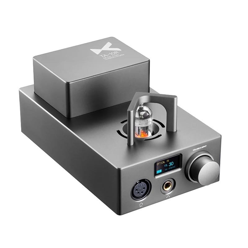 LEAUDIO XDUOO TA-10R AK4493EQ XMOS USB DSD DAC 12AU7 4XLR Tube Headphone Amplifier(Gray)