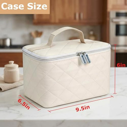 Hand Mixer Storage Case for KitchenAid 5, 6, 7 and 9 Speed Mixers - color: Light Beige