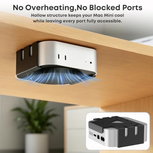 PUTORSEN Under Desk Mount for Mac mini M4/M4 Pro 2024 - size: Mini
