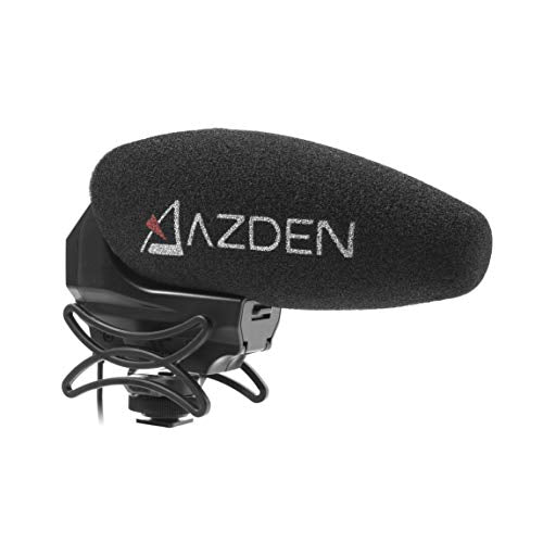 Azden SMX-30 Stereo/Mono Switchable Video Microphone | Swiveling Shock-Mount, Isolating Shock Mount, Recording a musical performance but want to tighten up the center image - style: SMX-30