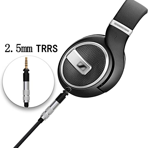 HD598CS Balanced Cable Compatible with Sennheiser HD599 HD598 HD558 HD518 HD579 HD569 Headphones ATH-M50x ATH-M60x ATH-M70x Audio Cable 4.9ft 2.5mm - style: 2.5mm Plug