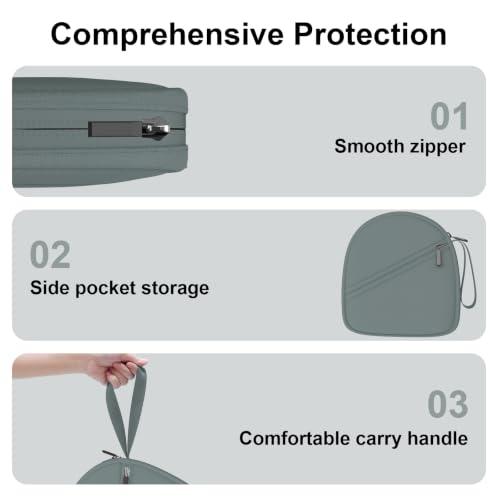 Headphone Headset Case Bag Compatible with JBL Tune/Sony/BERIBES/Soundcore by Anker/TOZO/KVIDIO/JLab/Bose On-Ear Headphones, Grey - color: 6.Grey
