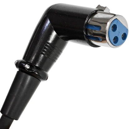 Seismic Audio - SARAX6-6 - 6 Pack of 6 Foot Right Angle XLR Male to XLR Female Patch Cables - size: 6 Feet - 6 Pack