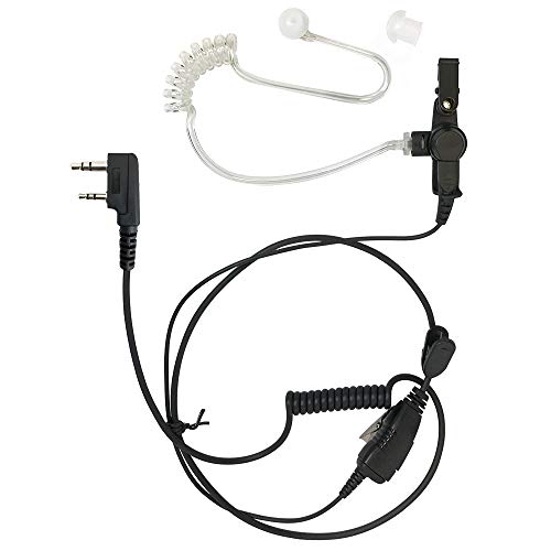 [5-Pack] ProMaxPower Acoustic Tube Earpiece for Kenwood, Baofeng & Retevis 2-Pin Radios TH-415 TK-3100 NX-320 H-777 RT1 - size: 5-Pack