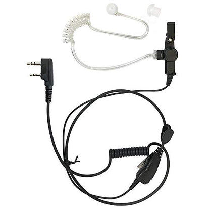 [5-Pack] ProMaxPower Acoustic Tube Earpiece for Kenwood, Baofeng & Retevis 2-Pin Radios TH-415 TK-3100 NX-320 H-777 RT1 - size: 5-Pack
