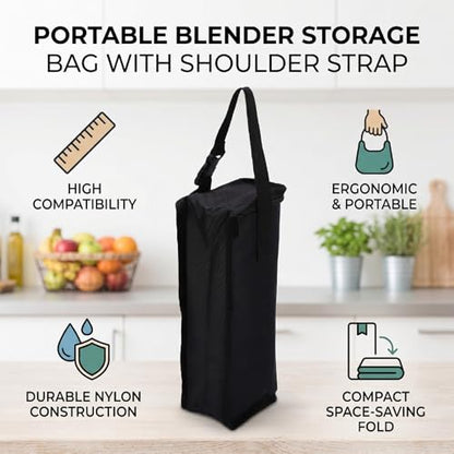 Portable Blender Storage Bag with Carrying Strap, Nylon