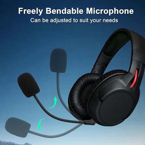 Replacement Game Mic Boom for Kingston HyperX Cloud Flight/Flight S Wireless Gaming Headset Noise Cancelling Microphone for PS4 PS5 Computer PC Gaming Headsets 3.5mm Jack