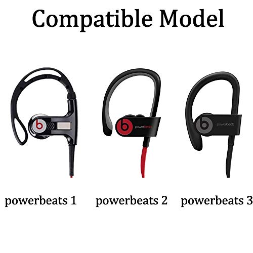 Replacement Silicone Earbuds Ear Tips Eargels Buds Set Compatible with Beats Powerbeats 3 Powerbeats 2 Wireless in-Ear Earphones (4 Pairs/Aqua Blue) - color: Aqua Blue
