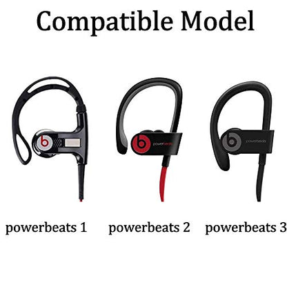 Replacement Silicone Earbuds Ear Tips Eargels Buds Set Compatible with Beats Powerbeats 3 Powerbeats 2 Wireless in-Ear Earphones (4 Pairs/Turf Green) - color: Turf Green