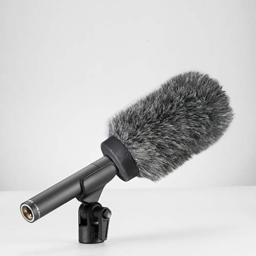 YOUSHARES Deadcat Windscreen for Rode NTG1, NTG2, Audio-Technica AT897 Shotgun Microphones, Wind Muff Up to 5.5" Long - color: 04_Gray