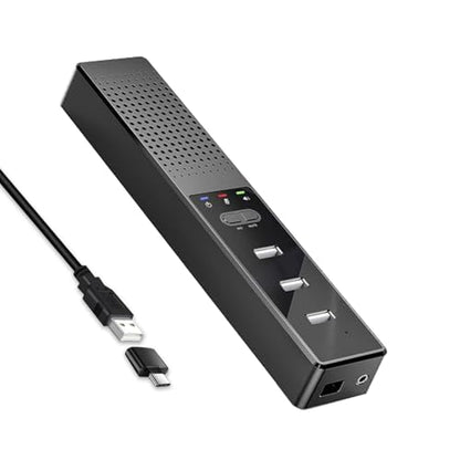 3 in 1 USB Computer Speaker with Microphone, PC Laptop Desktop Conference Speaker with Mic for Smart Home Office and Online Study，360 Degree Enhanced (1-Classic) - style: 1