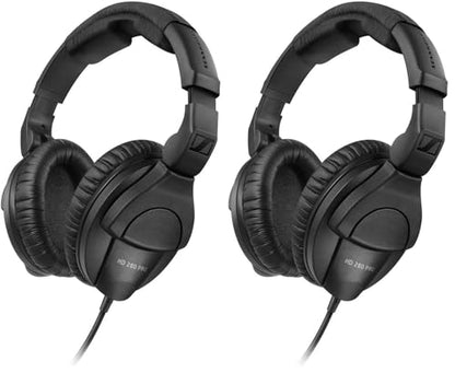 Sennheiser HD 280 Pro Headphone, Black (Pack of 2) - size: (Pack of 2)