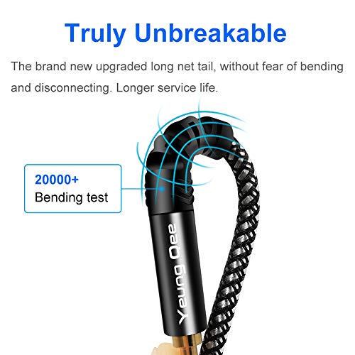 6.35 mm to 2RCA Cable 6 ft,Yeung Qee 6.35mm 1/4 inch Male TRS Stereo Plug to RCA Male Audio Y Splitter Cable Insert Cord (6FT/2M) - size: 6FT/2M