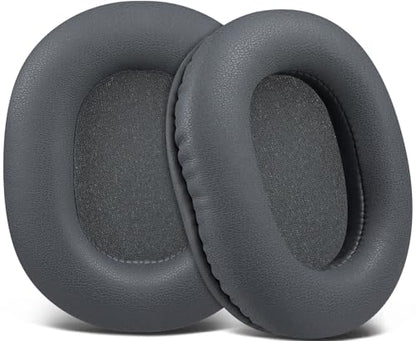 SOULWIT Earpads Replacement for Audio Technica ATH M50X M50XBT M50RD M40X M30X M20X MSR7 SX1 Monitor Headphones, Ear Pads Cushions with Softer Protein Leather, High-Density Foam - Grey - color: Grey