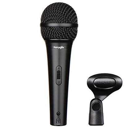 Karaoke Microphone for Singing, Perrycom Dynamic Microphone, Vocal Microphone with On Off Switch, Handheld Microphone Clip, XLR Mic- Cardioid - style: Super Cardioid