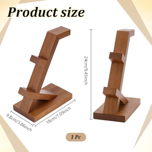 Wooden Game Controller and Headphone Hanger Holder–Universal Gaming Desk Compatible with Xbox PS5 PS4 Switch, Headset Stand with Storage Rack Gifts for Gamers Teens Boys Men Boyfriend