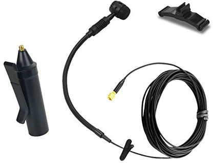 HEIMU Clip On Instrument Condenser Microphone + Universal Clip (for Cello)