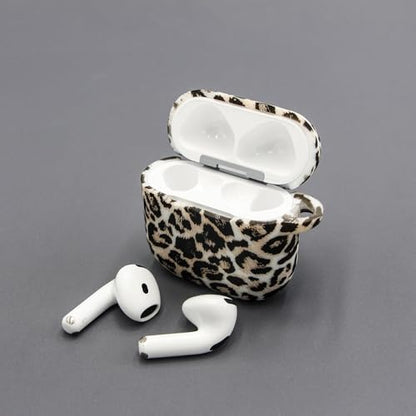 Case Compatible with AirPods 4 Case,Soft Silicone Cover with Bracelet Lanyard and Keychain, Cute Wireless Charging Protective Case for Apple AirPods 4th for Women and Men (Leopard) - color: Leopard