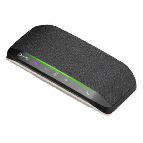Poly Sync 10 USB Speakerphone (Plantronics) - Two-In-One Portable Speaker for Audio/Video Conference Calls & Music - USB Powered - Dual-Mic, Full-Duplex Audio - Works w/Teams (Certified), Zoom, & More