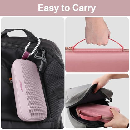 Aenllosi Hard Case for Bose SoundLink Flex 2nd Gen/Bose Speaker, Petal Pink - color: Petal Pink, style: Hard Case for Bose SoundLink Flex 2nd Gen/Flex