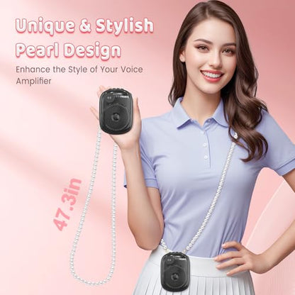 Voice Amplifier for Teacher,Portable Wired Voice Amplifier - color: Black