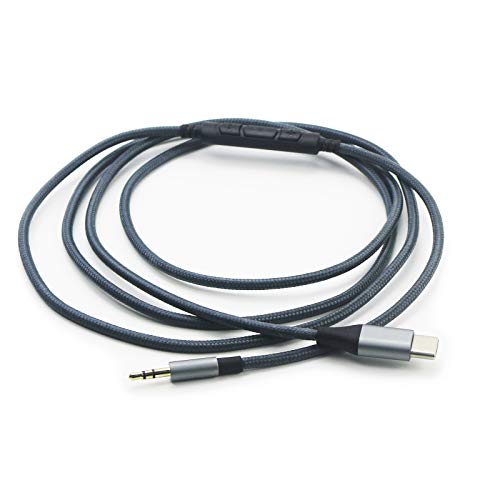 NewFantasia USB C to 2.5mm Audio Cable Compatible with Bose 700, QuietComfort, Ultra QC35 QC35ii QC45 Headphone, Remote Volume Mic Compatible with iPhone 15/16/Plus/Pro/iPad 4.2ft