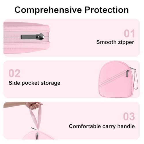 Headphone Headset Case Bag Compatible with JBL Tune 770NC, 720BT, 510BT, 520BT, 500BT | Soundcore by Anker Q20i, Q20, Q30, Q45 | Sony | BERIBES | TOZO | KVIDIO | JLab | Bose On-Ear Headphones - Pink - color: 4.Pink