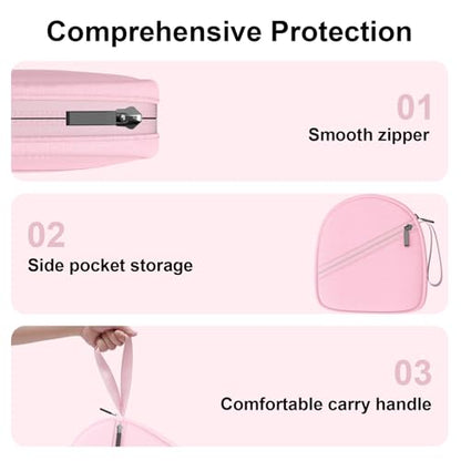 Headphone Headset Case Bag Compatible with JBL Tune 770NC, 720BT, 510BT, 520BT, 500BT | Soundcore by Anker Q20i, Q20, Q30, Q45 | Sony | BERIBES | TOZO | KVIDIO | JLab | Bose On-Ear Headphones - Pink - color: 4.Pink