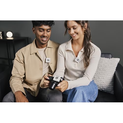 RØDE Wireless ME Dual Set Ultra-Compact Wireless Microphone System with Built-in Microphones, GainAssist Technology and 100m Range for Filmmaking, Interviews and Content Creation (White) - style: WIME Dual - White