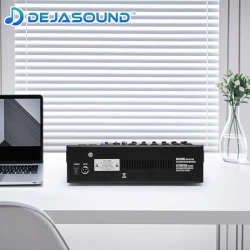 8채널 프로페셔널 오디오 믹서, XLR 입력 기능이 있는 FX-8usb 믹싱 콘솔, 블루투스, 99 DSP 효과, MP3, 팟캐스트, 음악, 녹음, PC용 USB 인터페이스 34.9 x 8.9 x 36.9cm(13.39 x 3.54 x 14.57인치)