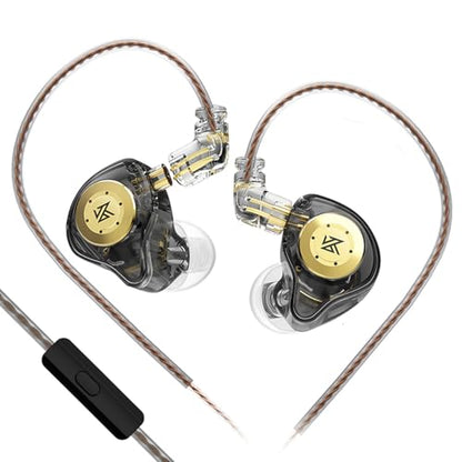 KZ EDX Pro Gaming Earbuds, HiFi IEM Earphones, Deep Bass Sound in Ear Monitor Headphones with Detachable Cable, for Audiophile Dj Singers